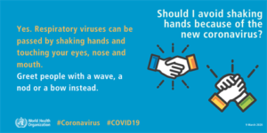 Avoid Shaking Hands During CoronaVirus